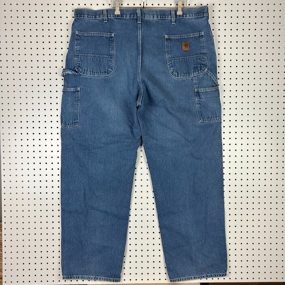 Carhartt Work‎ Wear Blue Jeans 44x32 Carpenter Wide Leg B13 Mexico Cotton Baggy